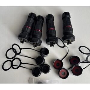 4-Pack AOHUA M20 Waterproof Connector 1503 FM Outdoor Electrical Plug-New